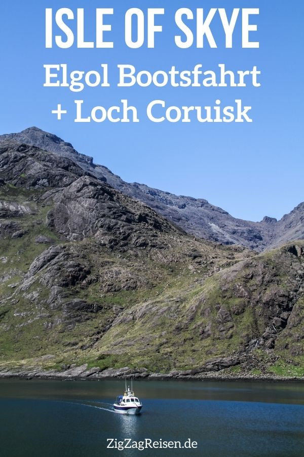 Loch Coruisk Elgol Bootsfahrt Skye Schottland Pin2
