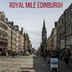 Royal Mile Edinburg Schottland