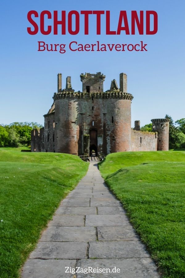 Schloss Caerlaverock Castle Schottland Pin2