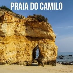 Strand Praia do Camilo Portugal Reisefuhrer