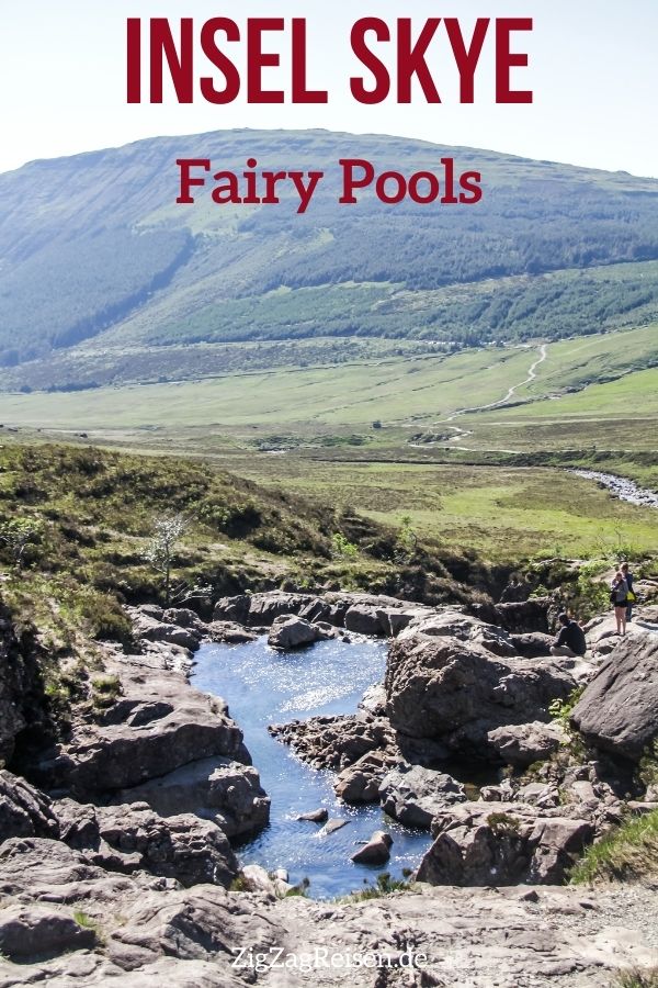 Wanderung Fairy Pools Isle of Skye Schottland Pin1