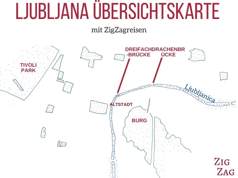 Ubersicht Ljubljana Karte