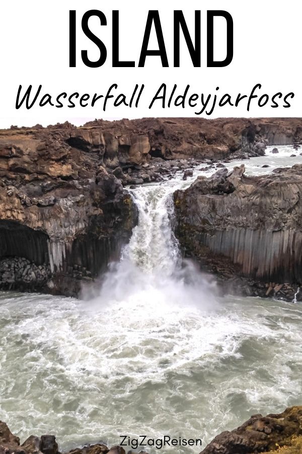 Wasserfall Aldeyjarfoss Island reisen