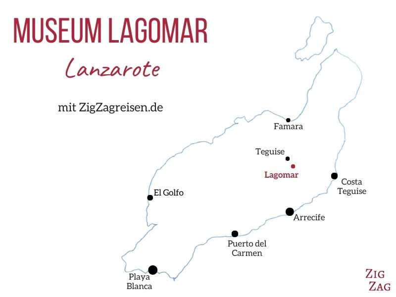 Museum Lagomar Lanzarote Karte Standort