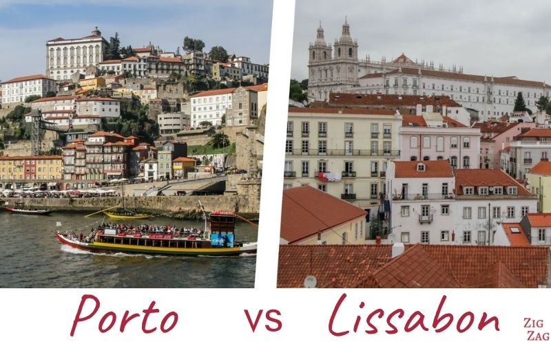 Porto oder Lissabon Vergleichung