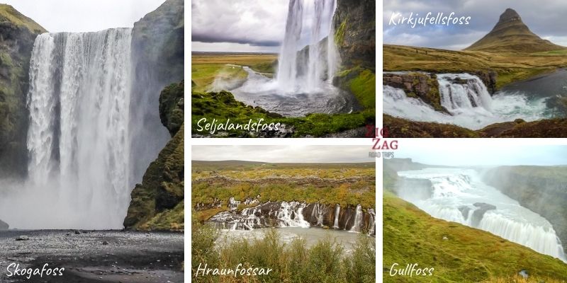 Schönste Wasserfälle Island nicht weit von Reykjavik