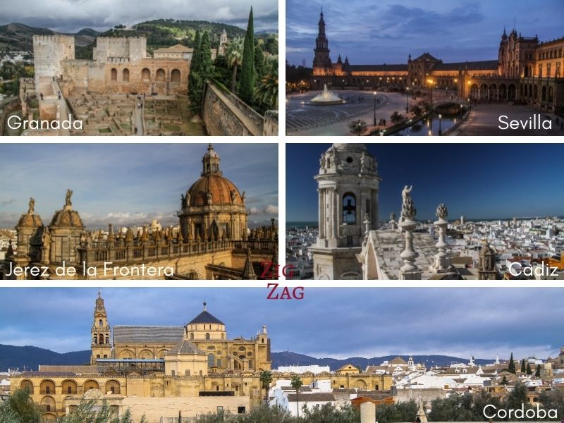 Schönste Städte Andalusien