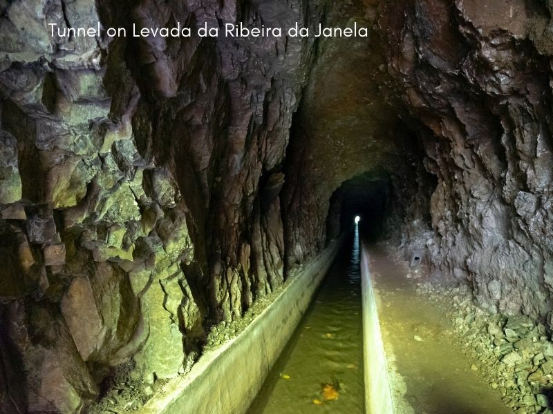 Tunnel Verada Levada da Ribeira da Janela Wanderung