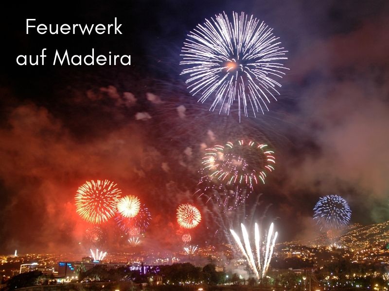 Feuerwerk auf Madeira Silvester