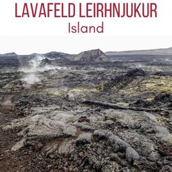 Lavafeld Leirhnjukur Island Krafla