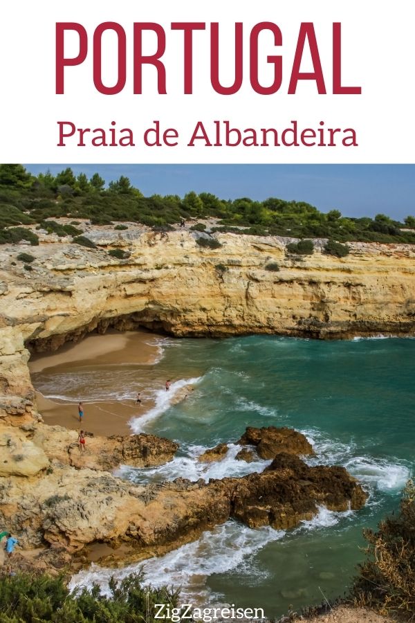 Praia de Albandeira Algarve Strand Portugal Pin