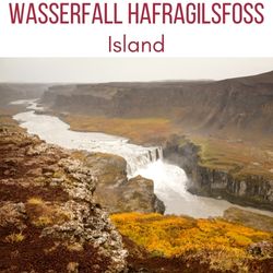 Wasserfall Hafragilsfoss Island Jokulsargljufur Schlucht