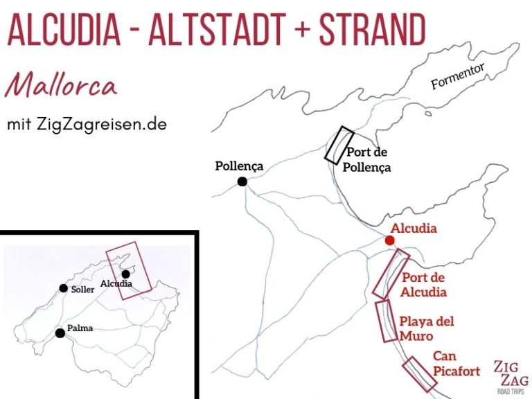 Alcudia Karte Mallorca