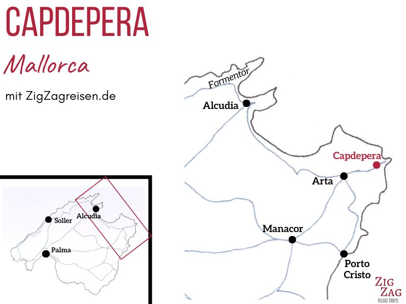 Capdepera Mallorca Karte