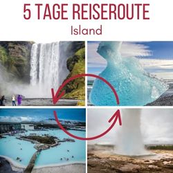 Island Rundreise 5 Tage roadtrip Reiseroute