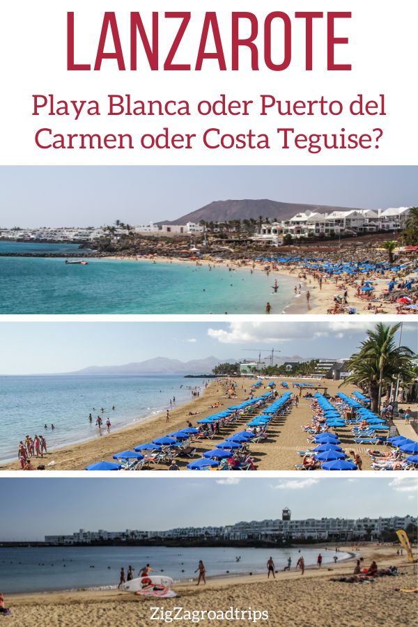 Playa Blanca oder Puerto del Carmen oder Costa Teguise lanzarote schonste urlaubsort Pin