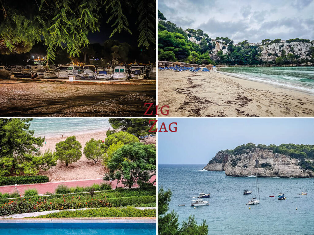 Meine Tipps und Fotos, um den Strand und die Bucht Cala Galdana (Menorca) zu besuchen: Zugang, Parkplatz, Einrichtungen, Landschaften...