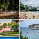 Meine Tipps und Fotos, um den Strand und die Bucht Cala Galdana (Menorca) zu besuchen: Zugang, Parkplatz, Einrichtungen, Landschaften...