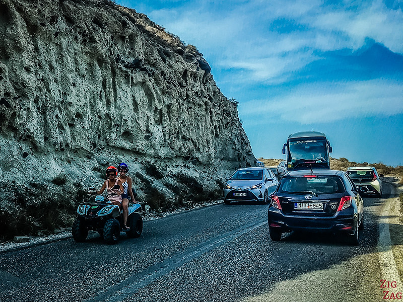 Verkehrsmittel Fortbewegung Santorin Bus ATV